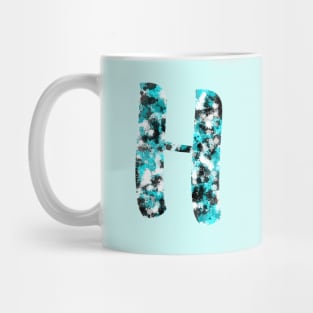 Paint Splash Letter H Mug